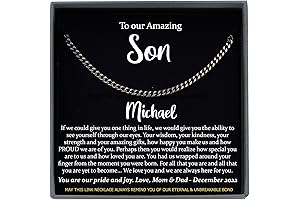 Personalized Gifts for Mom and Son: Cuban Link Necklace