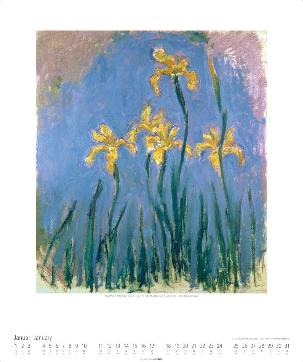 Claude Monet Im Garten Kalender 2027 - Im Garten: Mit den schönsten Gartenbildern des Impressionisten aus den Museen der Welt. Wandkalender 2027 Großformat für Kunstliebhaber. 46 x 55 cm