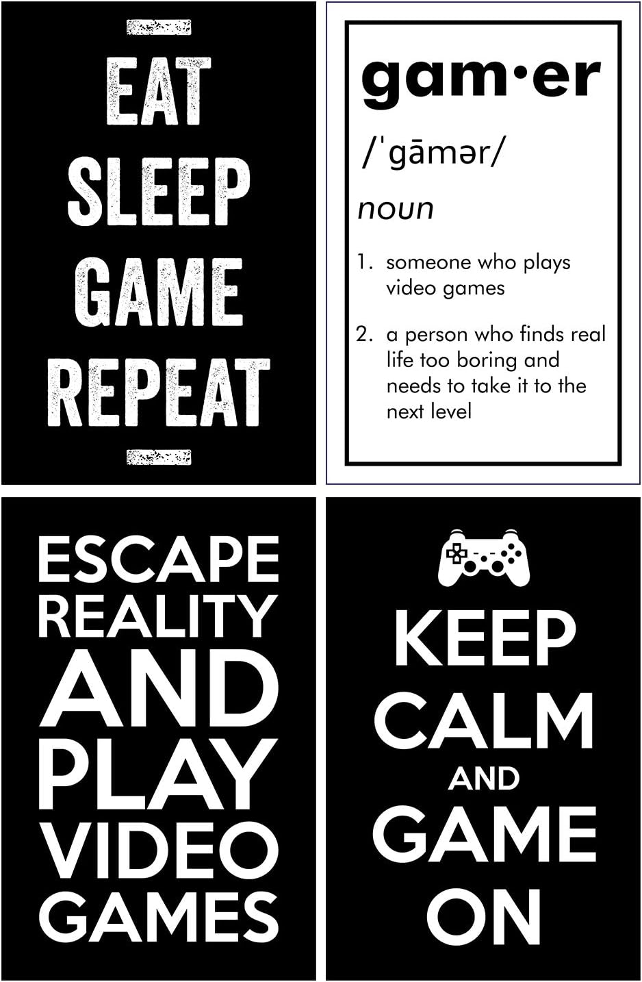 Damdekoli Gaming Posters - 11x17 Inches, Black