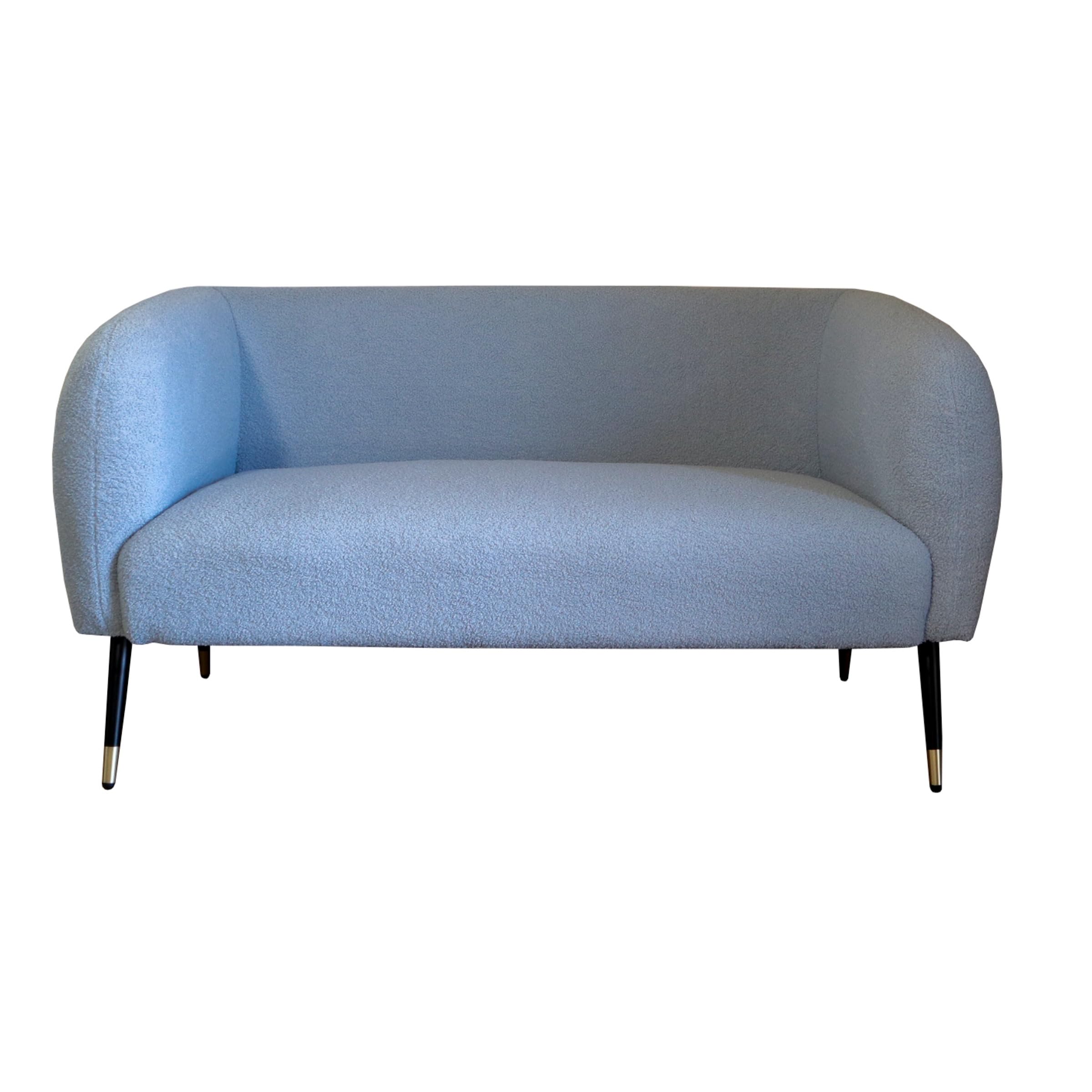 Amazon｜【Fournir Furniture】ブークレファブリック2人掛けソファ 