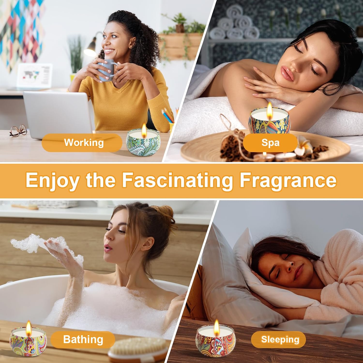 Scented Candles Gifts for Women, 12 Pack Natural Soy Candles for Home Scented, Aromatherapy Candle Set Gift for Women, Men, Friends Birthday, Anniversary - Image 6