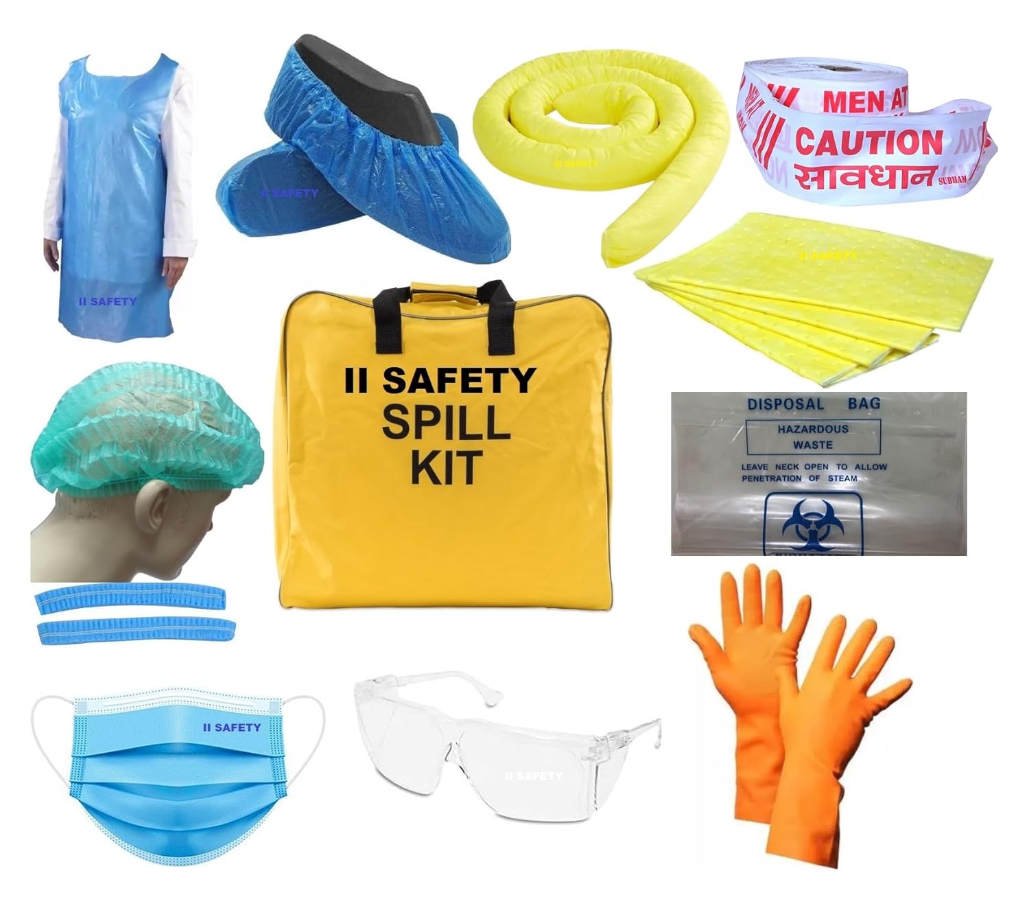 IISAFETY Chemical Spill Kit | Spill Control kit | Spill Kit for ...