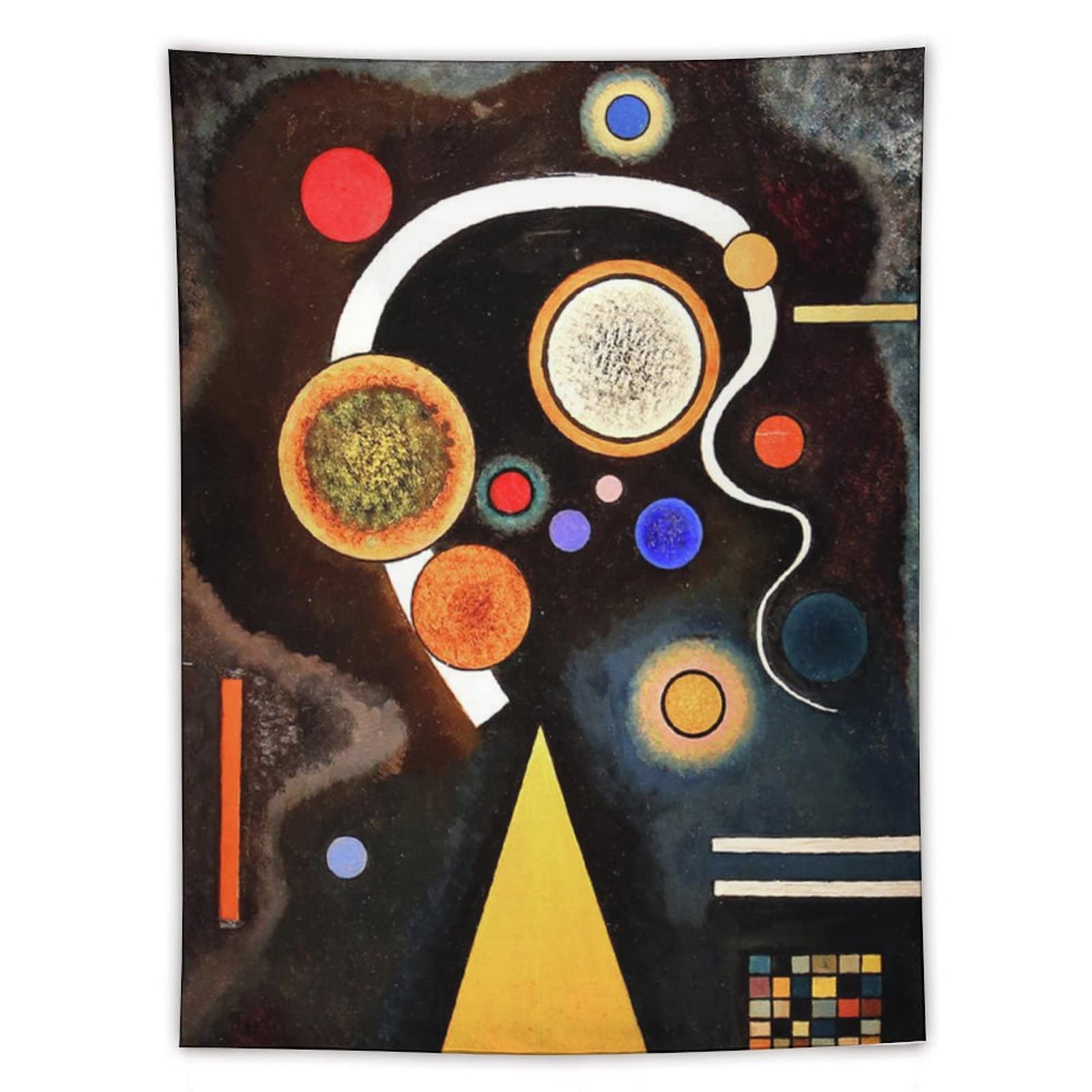 KIKIKI Wassily Kandinsky Abstract Artwork Reproduction tapestry Capricious Line Tapestries Wall Art Painting