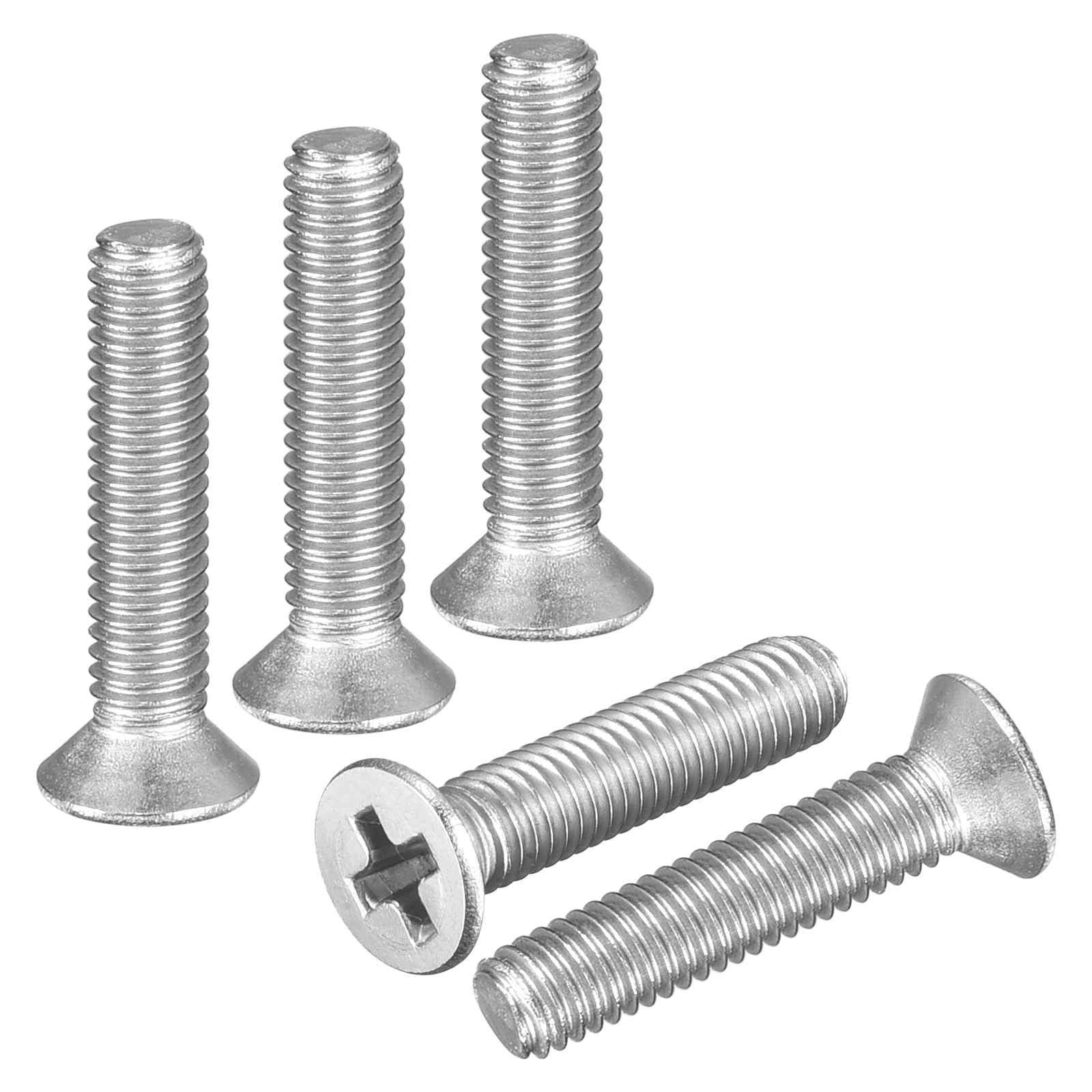 DTGN #2-56x1/2" Phillips Countersunk Bolts 304 Silver 25PCS — image 1