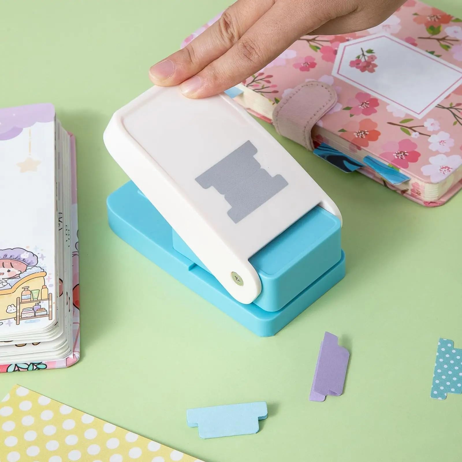 Starker Stanzer für lose Blätter, Trenner, Papier, Kork, Bastelbedarf, Scrapbooking, Notizblock, Kartenherstellung (A)