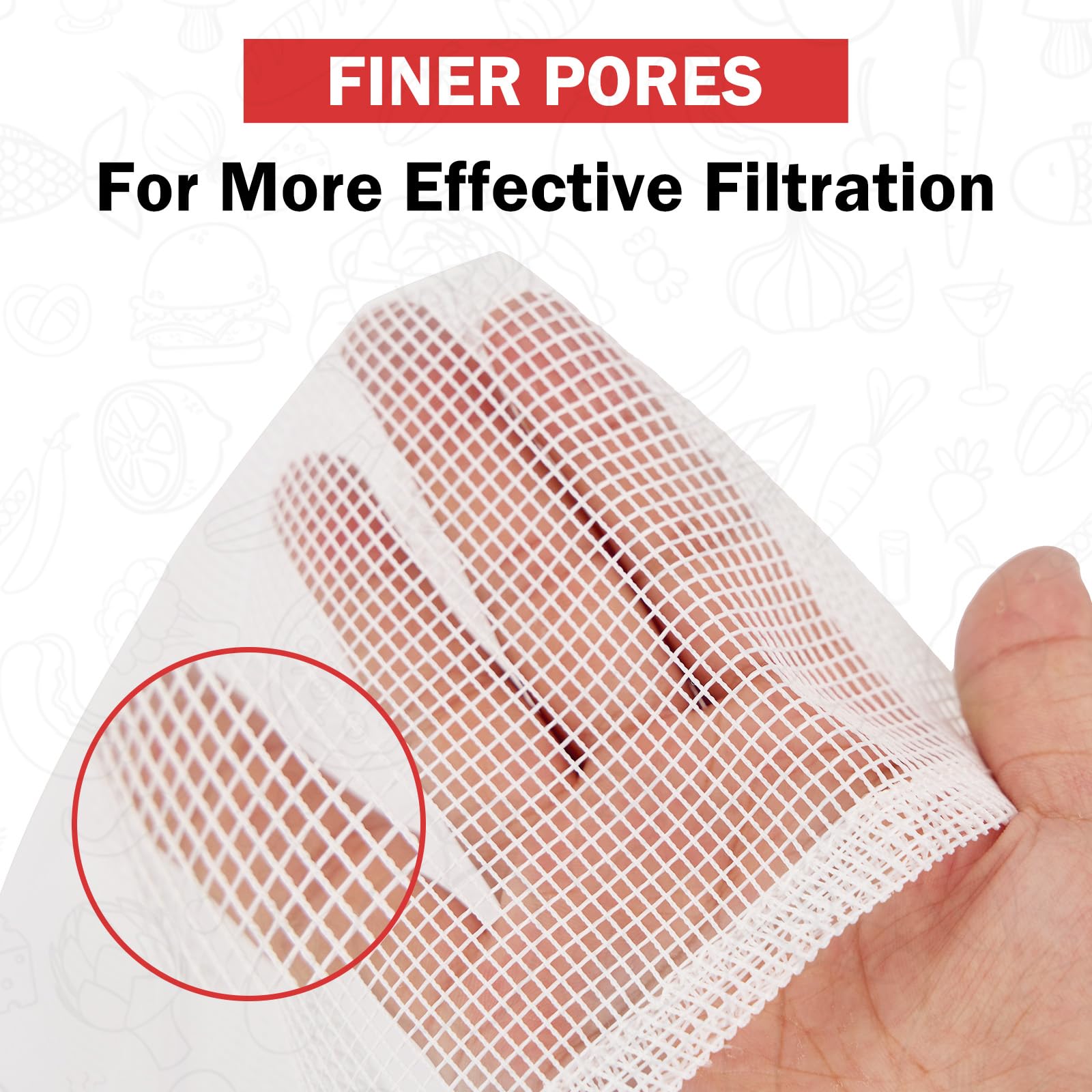 Reusable Fruit Press Filter Bags - Cider & Wine -4