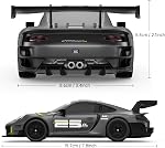 RASTAR Porsche 911 GT2 RS Model Car, 1:24 Scale RC Porsche 911 GT2 RS Clubsport 25 Remote Control Car for for Kids Adults, RC Sports Supercar Grey