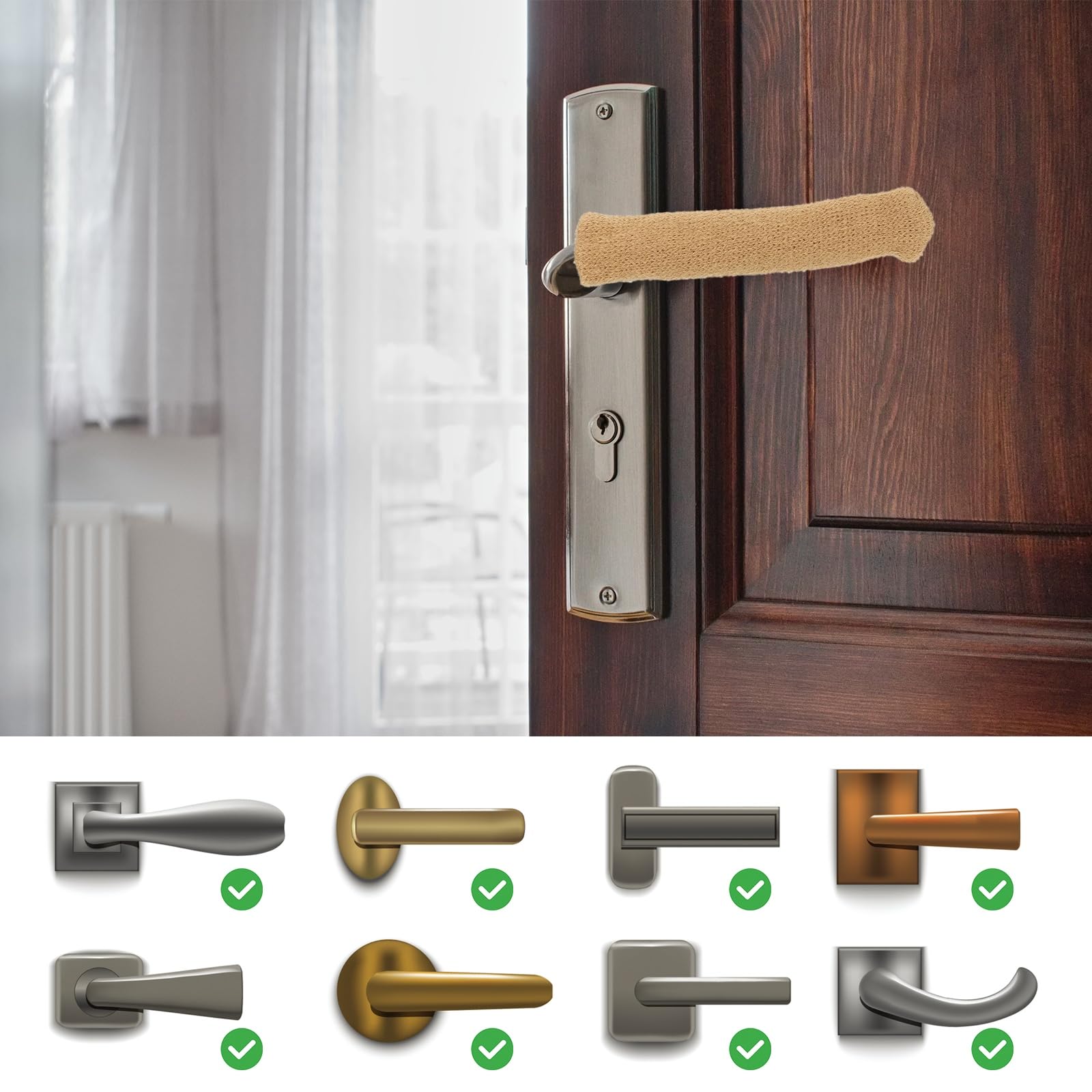 PATIKIL Knitted Door Handle Cover - Image 4
