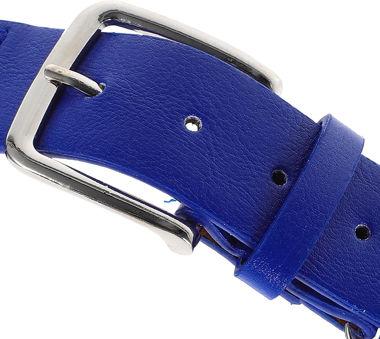Adjustable Elastic Baseball Belt for Softball Pants, Imitation Leather Sport Waistband, Unisex Youth and Adult Outdoor Sports Belt in Bright Blue