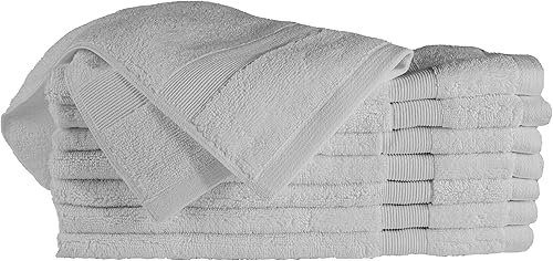 Bennett & Shea Home Toallas de mano de lujo de 8 piezas, 100% algodón turco, 16 x 28 pulgadas, toallas de mano de alta calidad para baño, toallas de