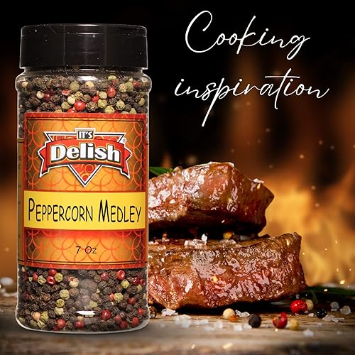 Miniatura 3 de Mezcla de pimienta entera de Its Delish, tarro mediano de 7 onzas