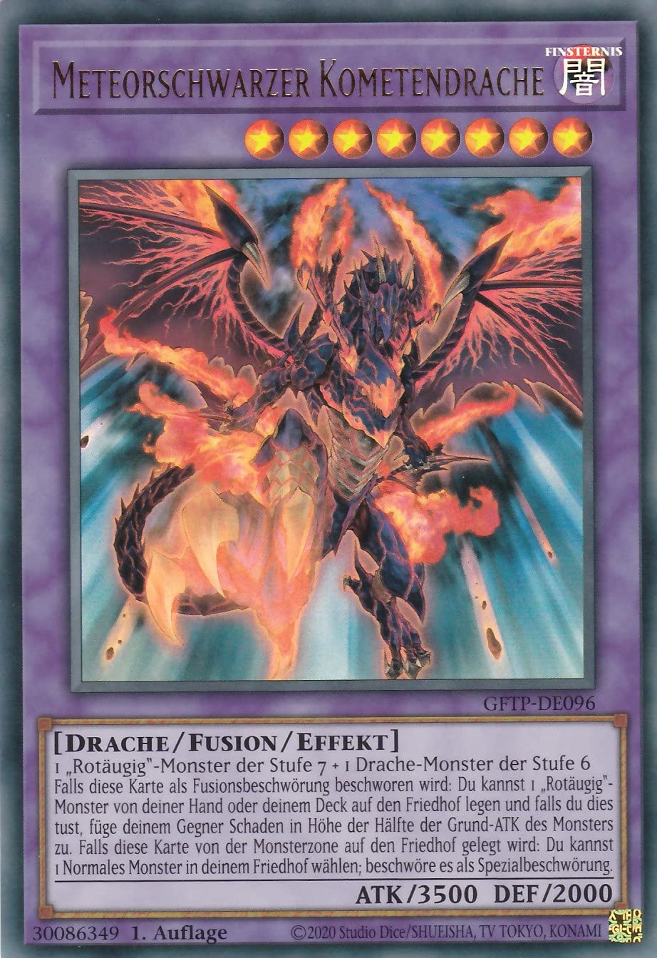 Konami - GFTP-DE096 - Meteor Black Comet Dragon - Ultra Rare - German
