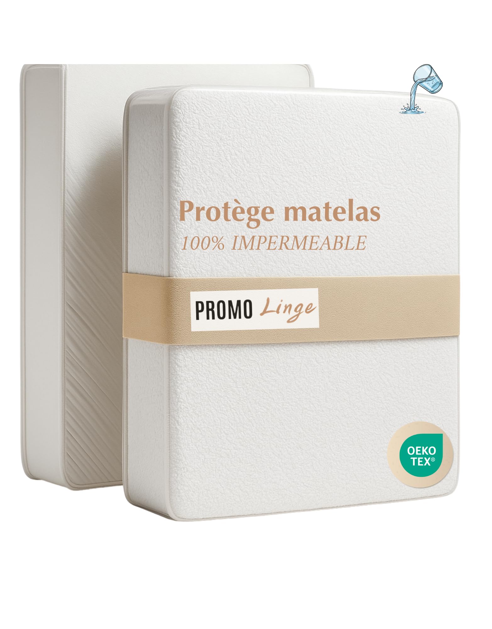 Protège-matelas Imperméable 60x120 Cm – Certifié Oeko-Tex, Bonnet 25 Cm – Idéal Lit Bébé, Lavable Machine - 10