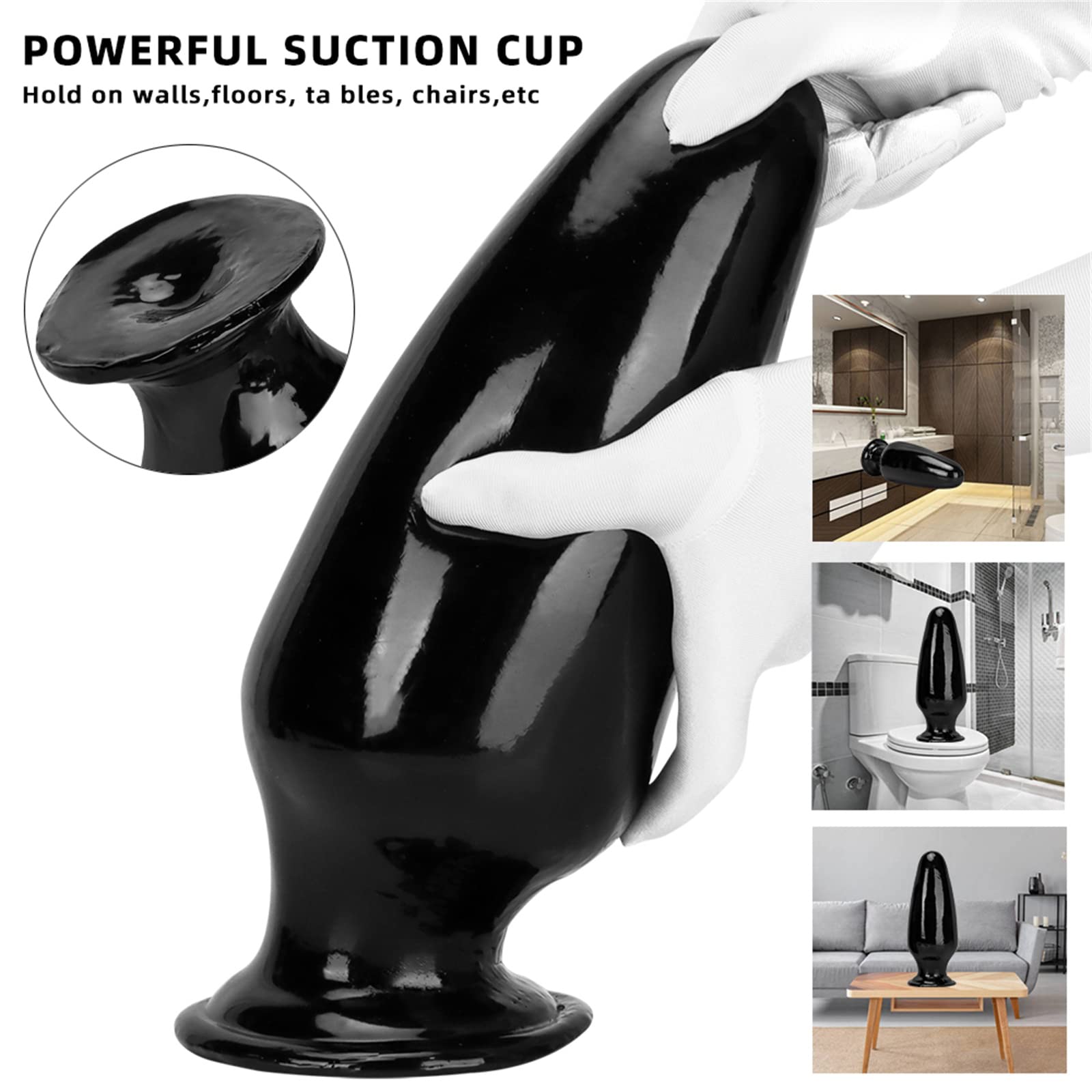 Plug anal extra large XXL, godes anaux géants, gode fisting avec ventouse, dilatateur anal for point G, plug anal SM, plug anal for femmes et hommes