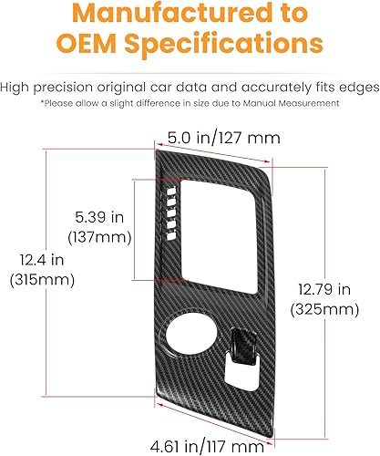Miniatura 7 de Cubierta protectora del panel de engranajes de control de aspecto de fibra de carbono para Chevrolet Corvette C7 Z06 Z51 ZR1 Stingray Grand Sport