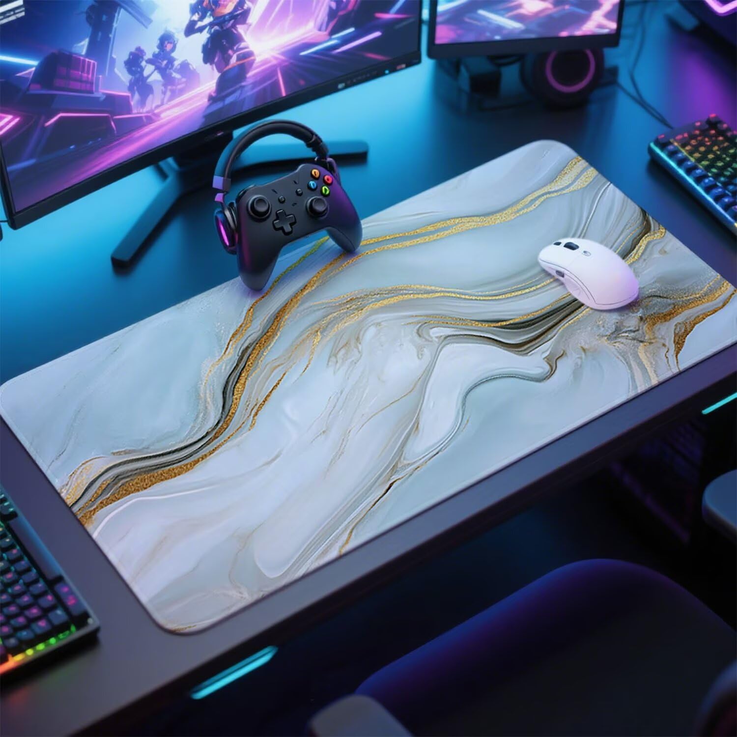 Abstrakcyjna podkładka pod mysz pod mysz pod mysz do gier XXL 1200x600x3mm podkładka pod mysz nowoczesna duża podkładka pod mysz dla graczy akcesoria PC antypoślizgowe i wodoodporne, do klawiatury w