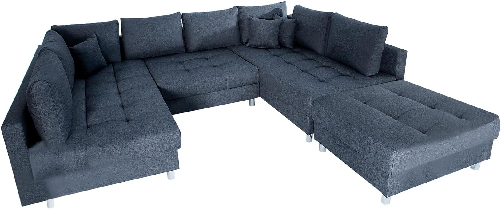 Elegantes Big Sofa Mit Schlaffunktion Und Federkern Bilder