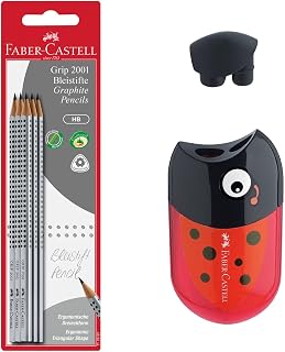 فابر كاستل Fabercastell 205078 Writing Set With 6 Hb Pencils And Beetle Sharpener