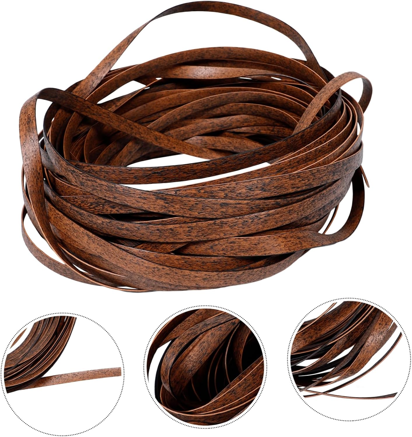 Faux Rattan Weaving Material for Chair Repair Weather Resistant Rattan Strips for DIY Projects Fade Resistant Plastic for Furniture Restoration and Crafting