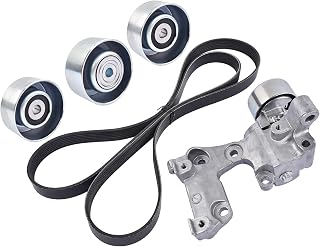 1662031013 Drive Belt Tensioner & Idler Pulley Kit Compatible with 2005-2015 Toyota Tacoma 4 Runner Tundra FJ Cruiser V6 4.0L 1660331040