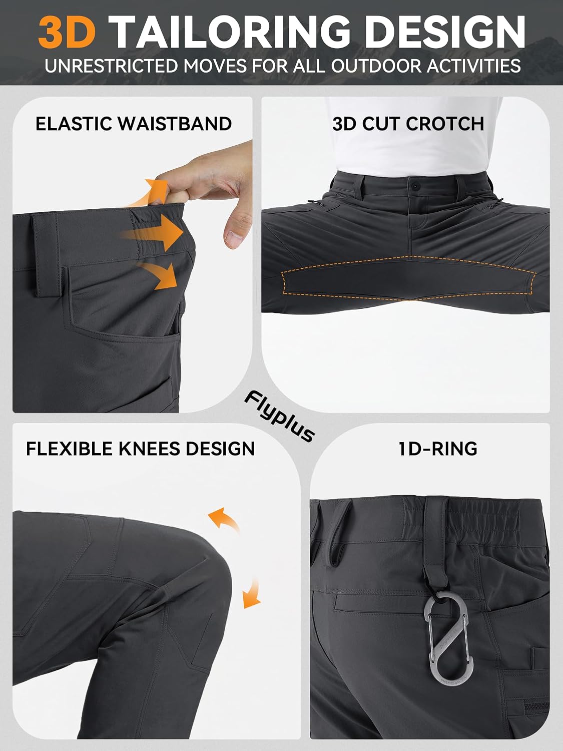 Men's Heavyweight Tactical Cargo Pants with Adjustable Cuffs image 5