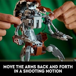 LEGO Star Wars Droideka Model for Build and Display, Collectible Brick Built Destroyer Droid Figure for May The 4th Be with You Dcor, Star Wars Fan Gift Idea for Adults or Any Collector, 75381
