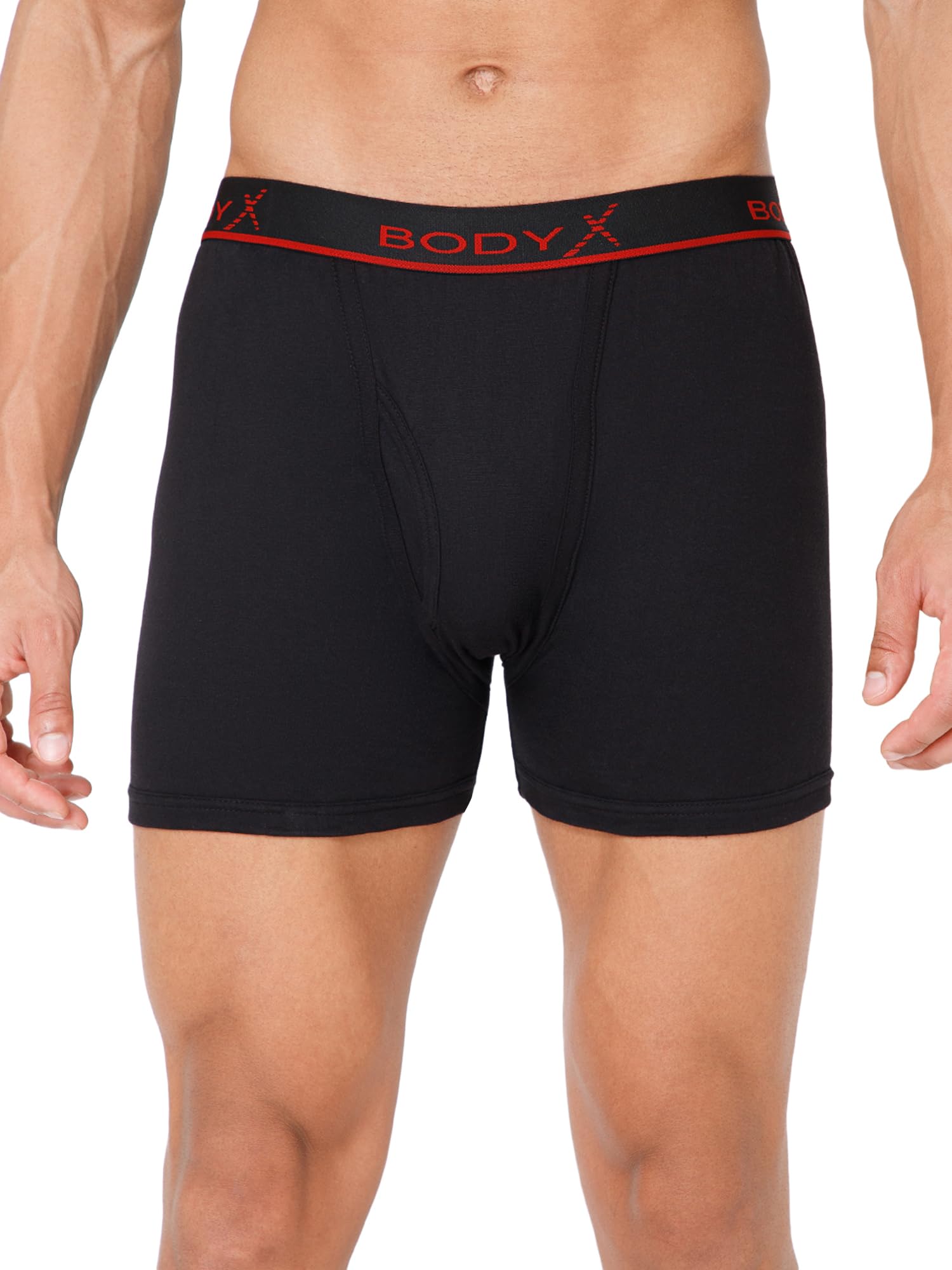 body BodyX Men Solid Cotton Super Combed Trunk-BX1106T-BLK-picture-10