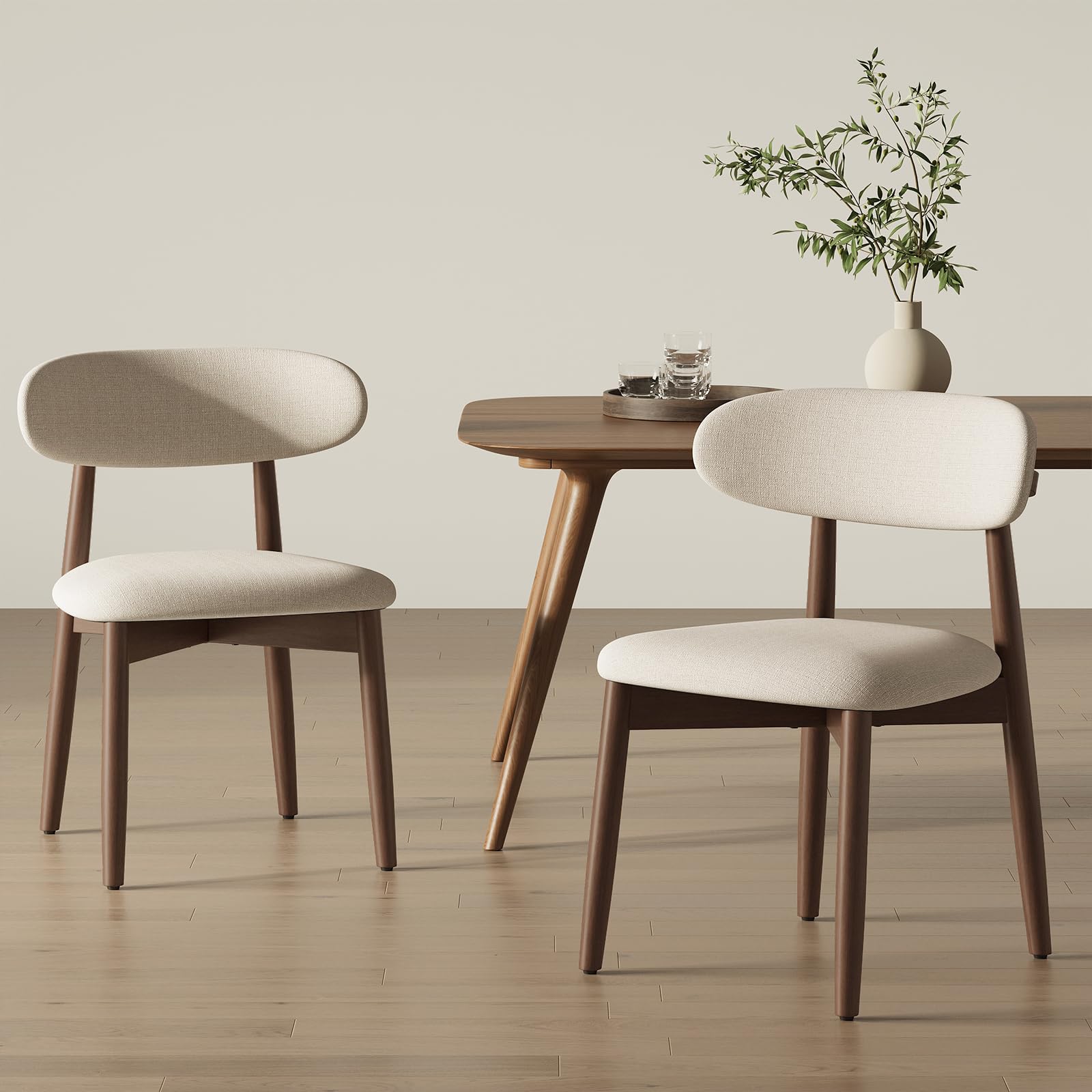 Amazon｜CHAIRKERダイニングチェア 2脚 セット ナチュラル木目 快適