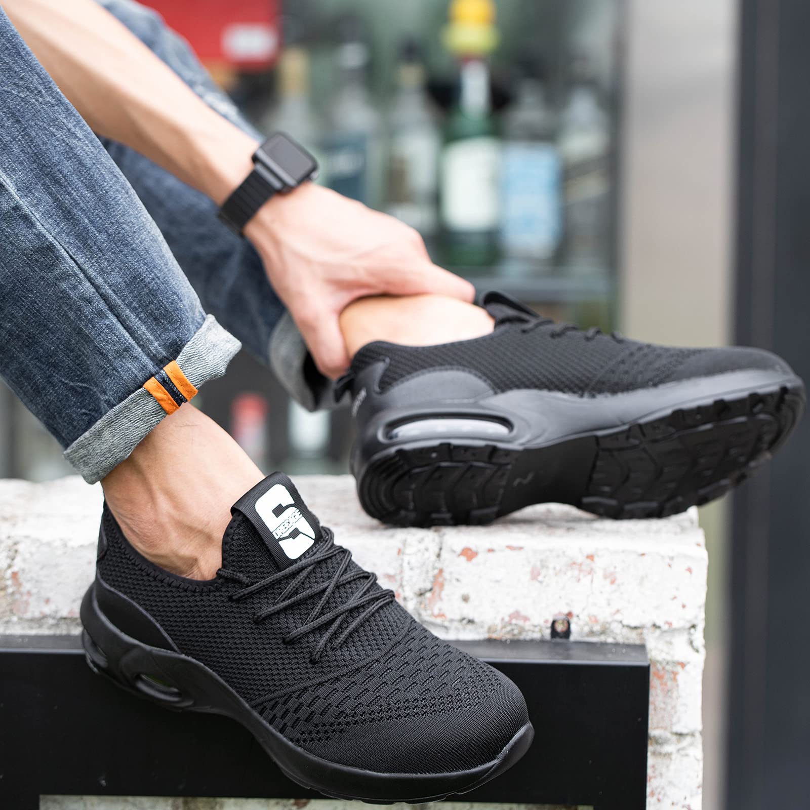 Chaussures de Sécurité Hommes Chaussure de Securite Femmes Légère et Confortable Chaussures de Travail Homme Basket de Securite