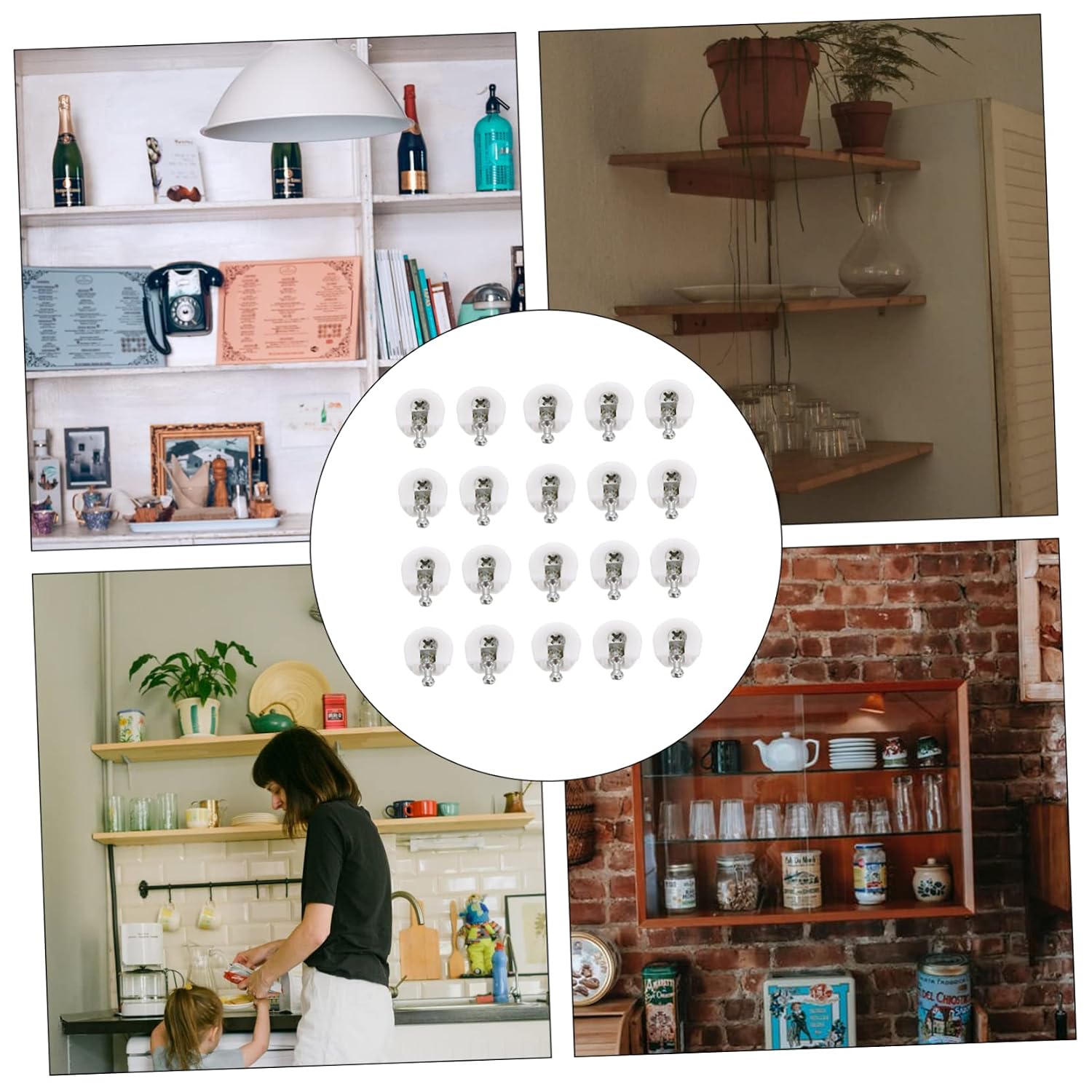 100pcs Fittings for Cabinets Connector for Furniture Panel Assembly Easy to Install Nut Fasteners for Office and Home Use