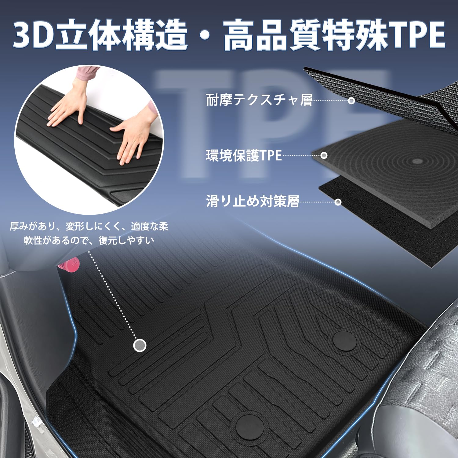 Amazon | Cartist 新型 ヴォクシー ノア 90系 に適用 フロアマット