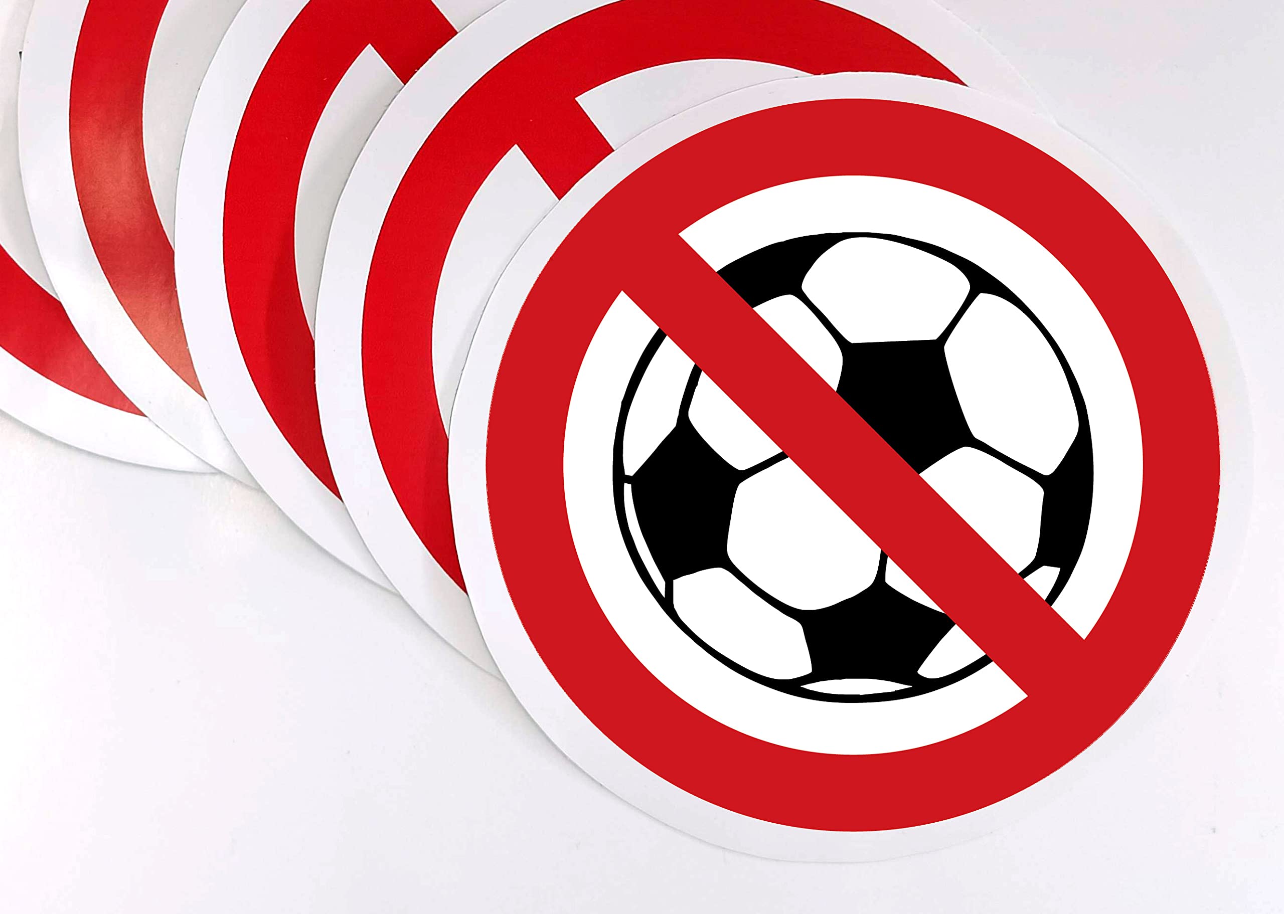 Verbotsschild „Ballspielen Verboten“ – Aus PVC, 21x30 Cm, Rot, Für Innen & Außen