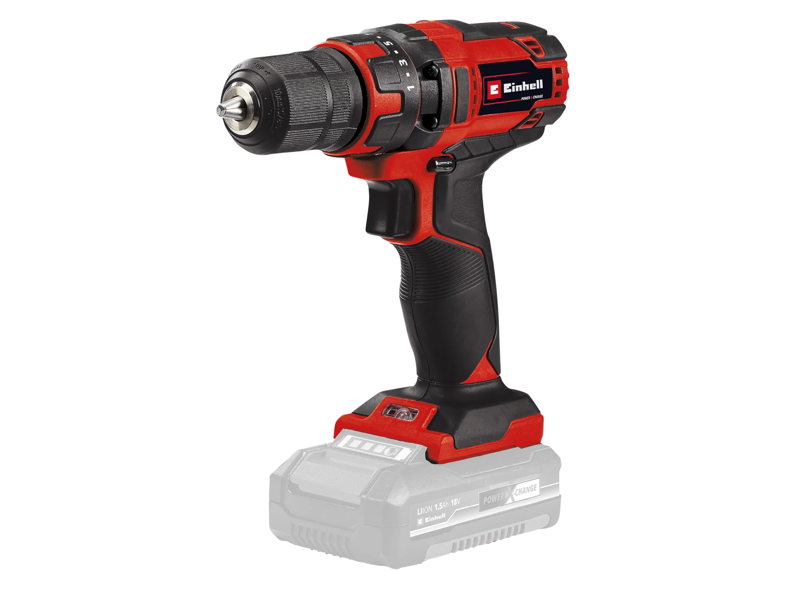 Einhell Wkrętarka akumulatorowa TC-CD 18/35 Li-Solo Power X-Change (Li-ion, 18 V, 550 obr./min-1, 35 Nm, uchwyt wiertarski 10 mm, w tym, bez akumulatora i ładowarki)