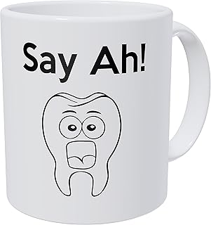 Say Ah Dental, Dentist, Tooth 330mls Funny Coffee Mug