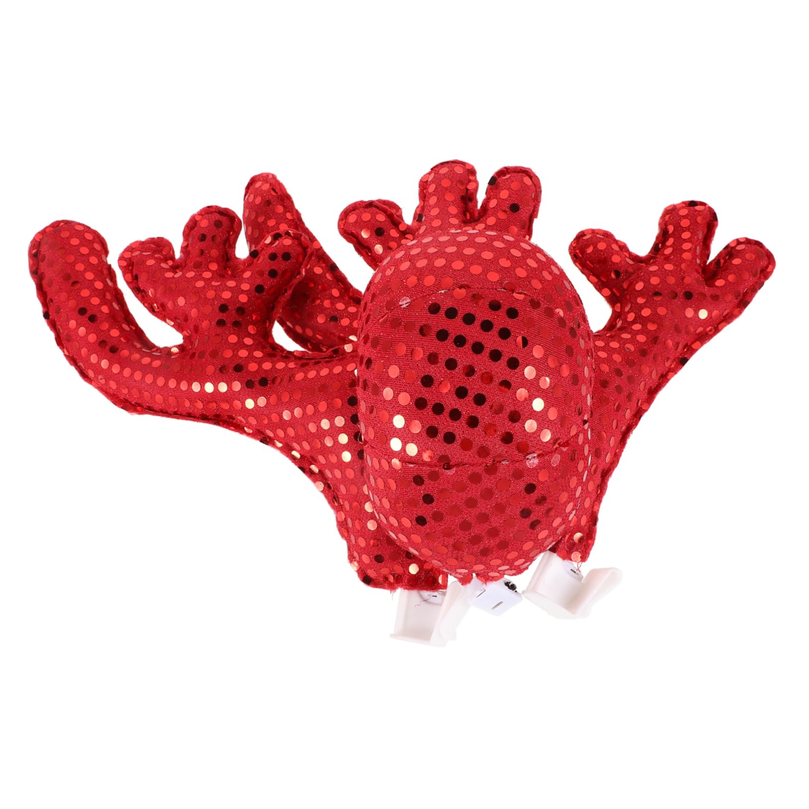 Astas de reno luminosas para ventanas de coche, accesorios de decoración de Navidad 8