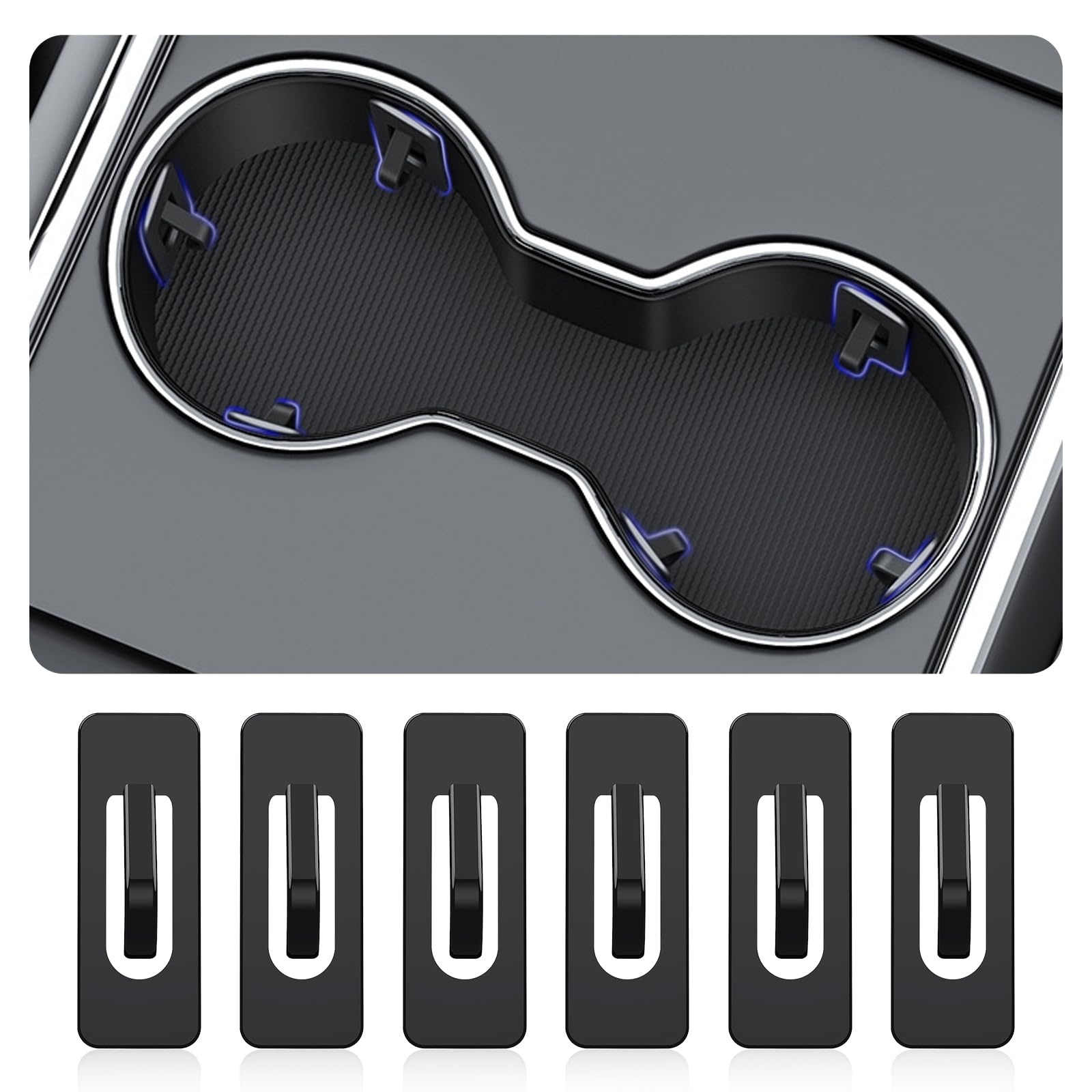 3PCS Car Cup Holder Limiter - Anti-Shake Cup Holder Insert, Universal Non-Slip Cup Holders Limiters, Accessories Interior for Car, SUV, Truck