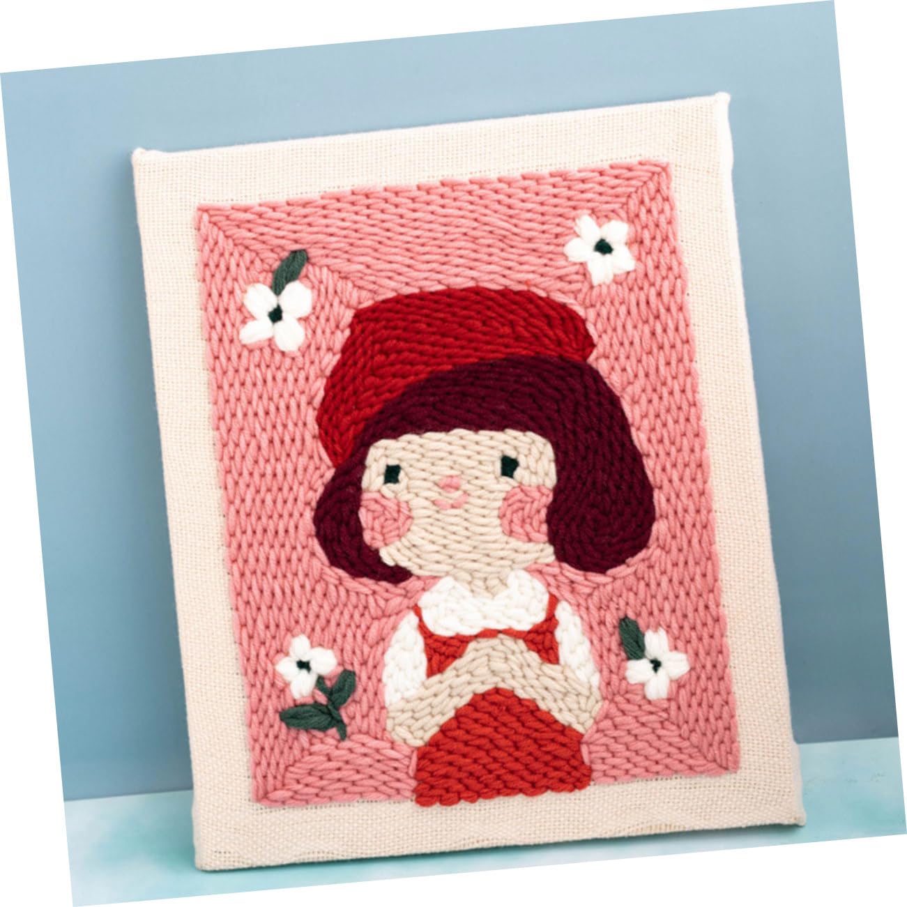 SHINEOFI Kit De Material De Bordado Para Principiantes Punzón Bordado Hilo y Accesorios Para Manualidades y Fabricación De Regalos