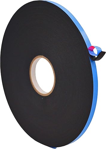 WOD WGT06P Cinta de montaje de espuma de doble cara, 116 pulgadas de grosor x 12 pulgada x 150 pies. Resistente a la intemperie para rellenar