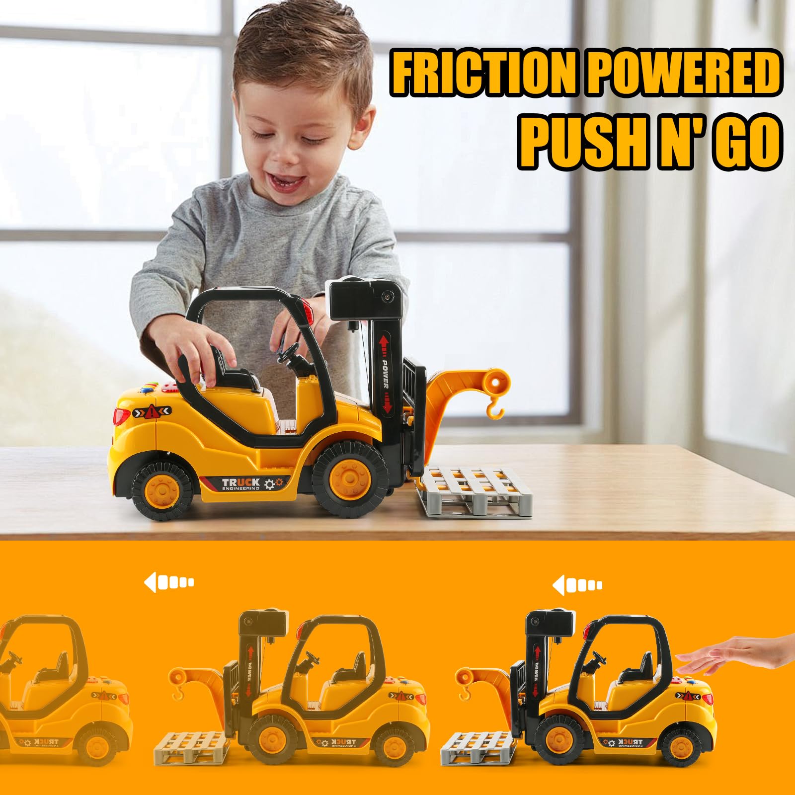 Amazon.co.jp: Cdymkf おもちゃフォークリフト パレット付き 1/16