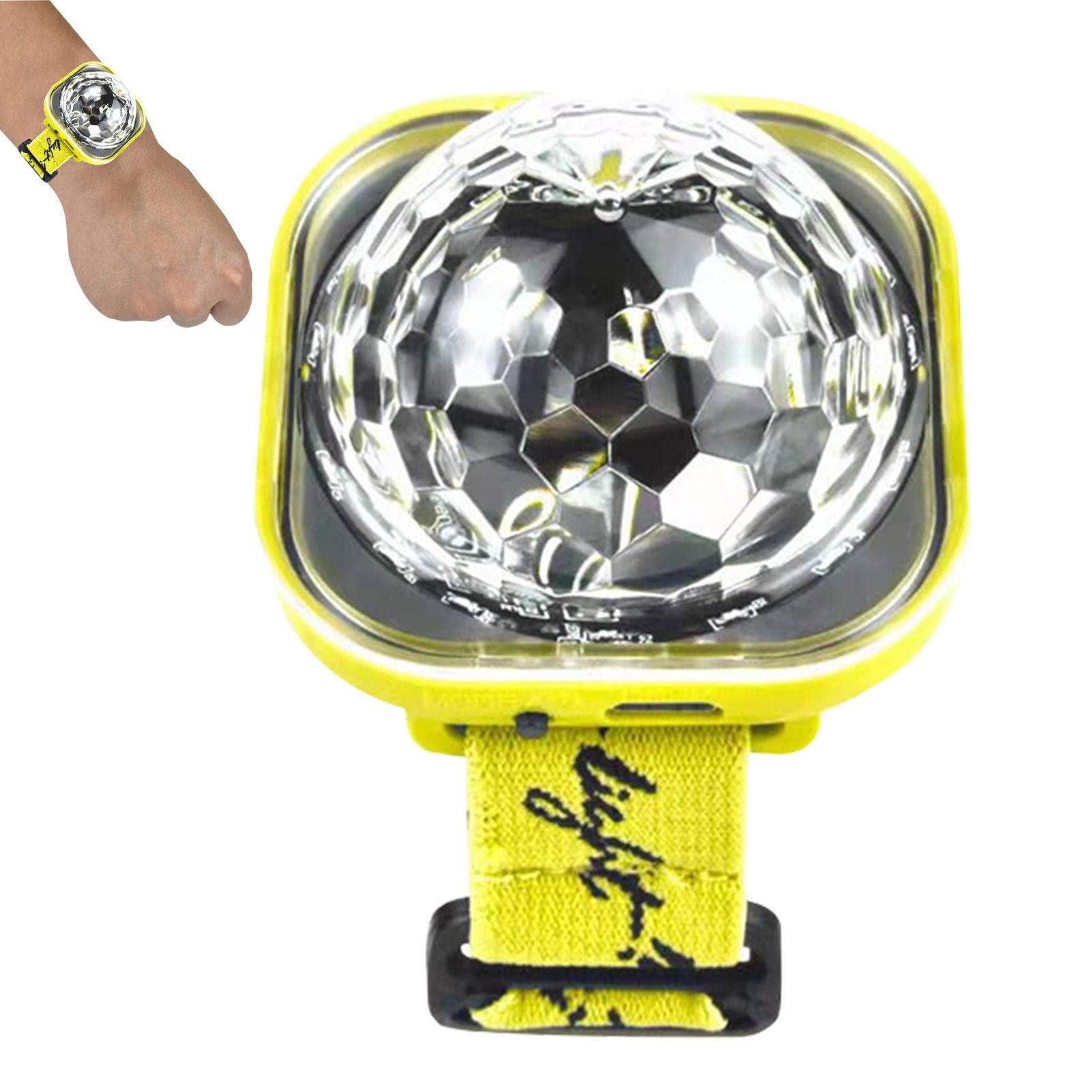 Lumière Disco LED à Activation Sonore - Boule Lumineuse Rechargeable USB, Avec Bracelet Et Ventouse - Pour Fêtes, Voiture, Décoration - 8