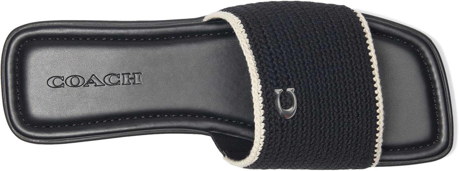 COACH womens Florence Leather Sandal - Image 2