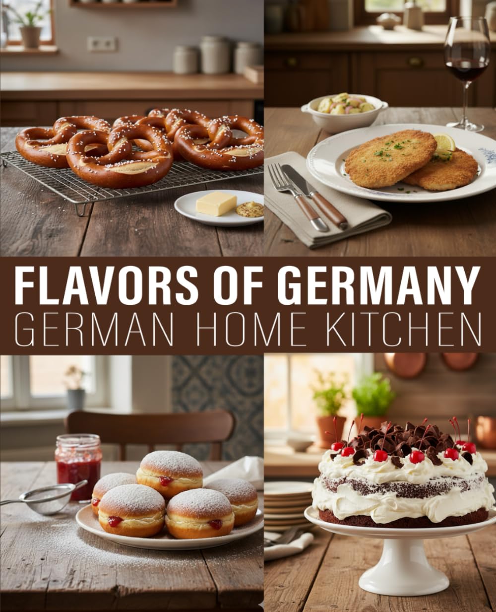 German Home Kitchen Cookbook: Simple and Traditional German Recipes, Meals, Bakes, and Comforting Treats Made Simple for Everyday Home Cooking