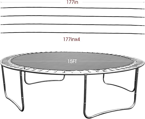 Miniatura 2 de Cuerda de conexión de red de trampolín, cables de red de trampolín