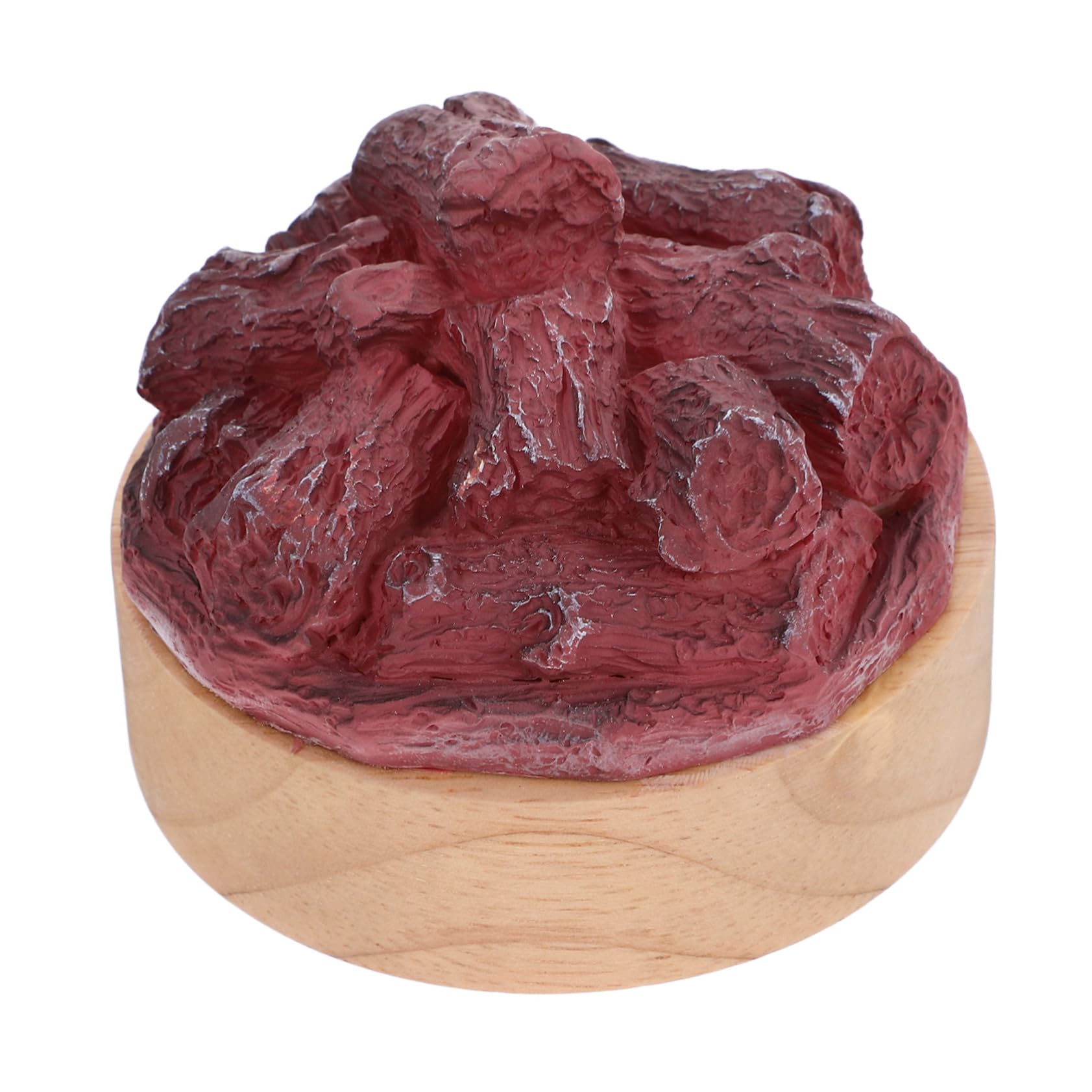 SOLUSTRE Stunning Retro Led Campfire Lamp Battery Operated Faux Wood Charcoal Night Light for Cozy Home Decor for Bedside and Holiday Ambiance Table Light for Christmas and Halloween