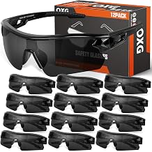 OXG ANSI Z87.1 Sicherheitsbrille f r M nner und Frauen kratzfest Arbeitsbrille 12 St ck