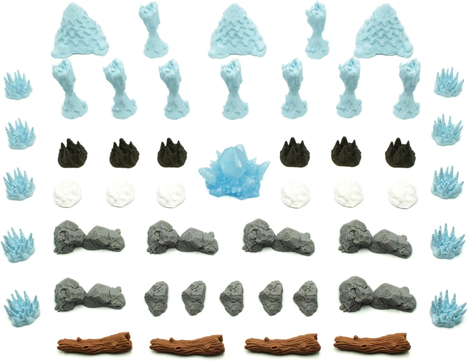 Full Scenery Pack for Frosthaven - 156 Terrain Pieces. Board Game Upgrade Accessory Set