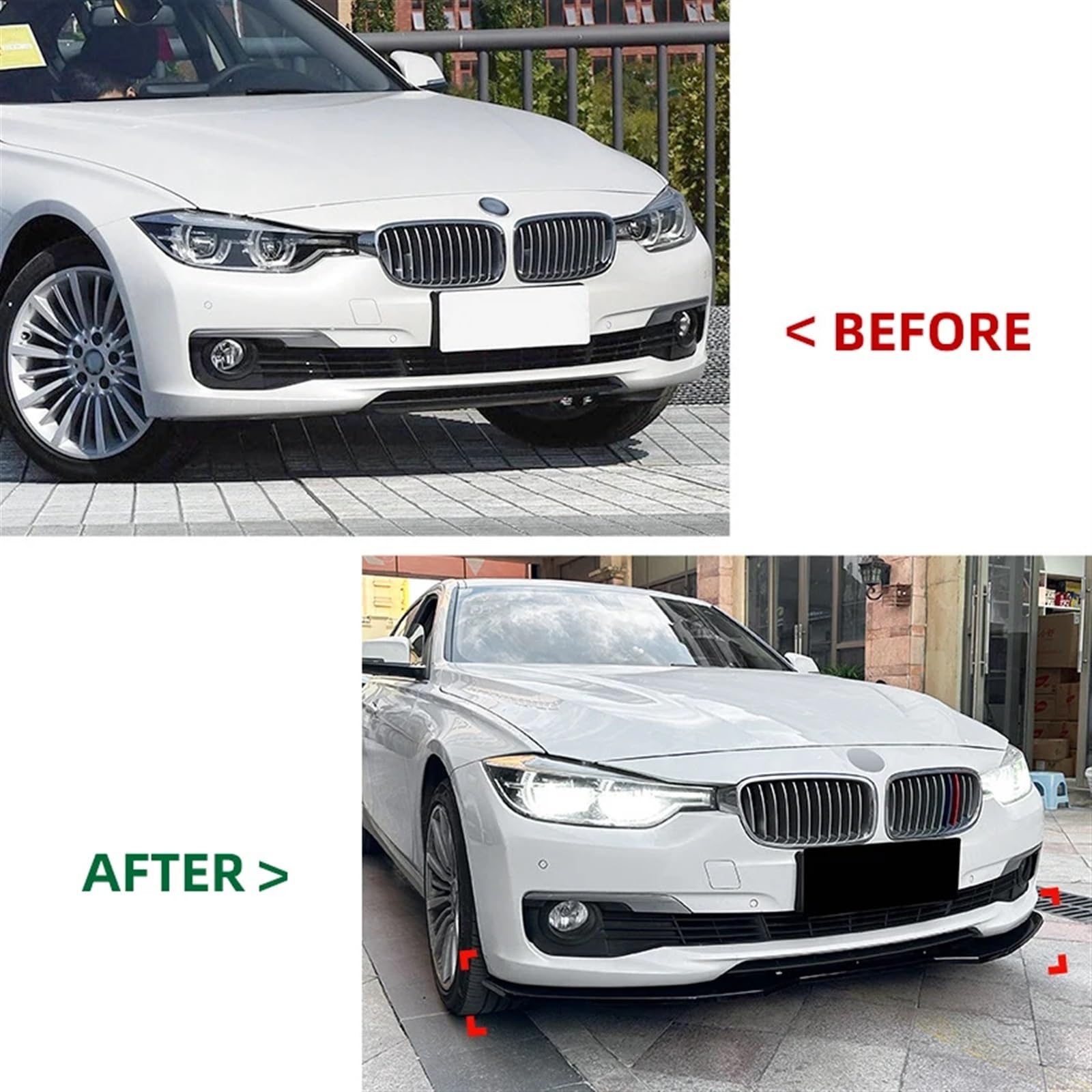 MCSTYEWR Zderzak Canard Kompatybilny z BMW 3 F30 F31 2013-2019