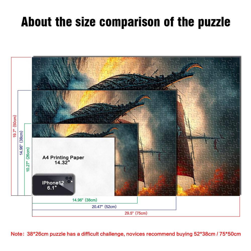 Puzzle da 2000 pezzi per adulti Nave pirata Giocattoli che creano dipendenza e sfidano l'intelligenza del cervello Regalo divertente 70x100cm