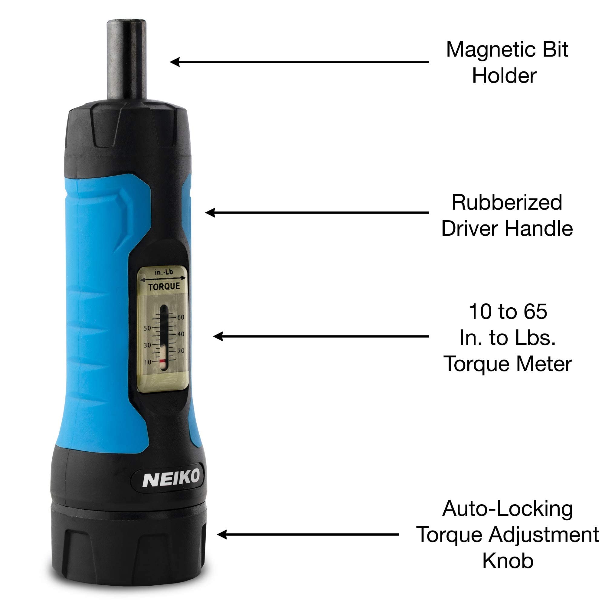 Aurlloct 1/4" Torque Screwdriver Wrench Set, 1-8 Nm, 31 Pieces Torque