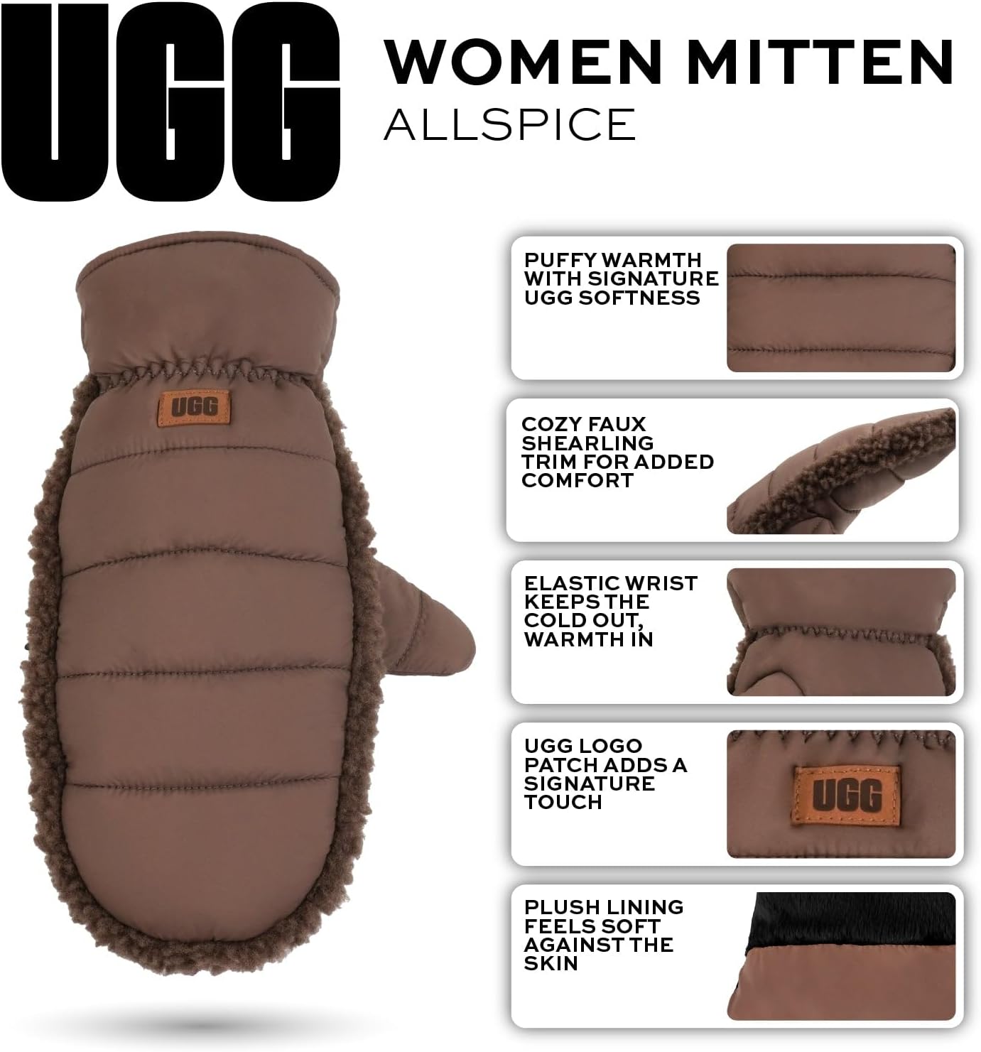 UGG womens Aw Uggfluff Mitten - Image 6